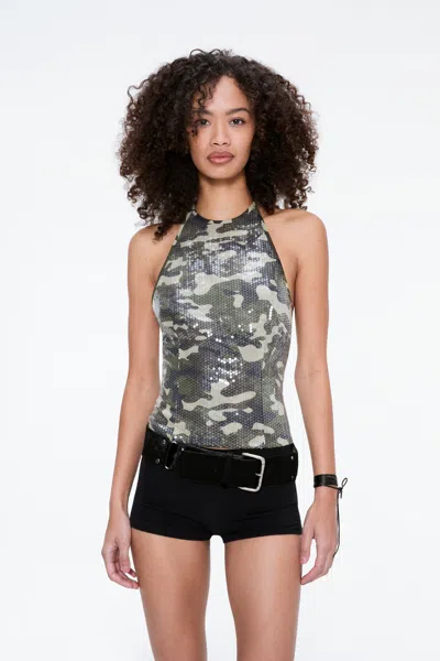 Ss25 Natalia Top In Camo