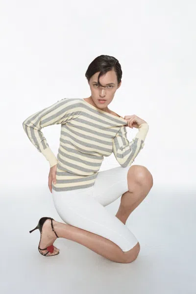 Ss25 Odessa Top In Butter Stripe