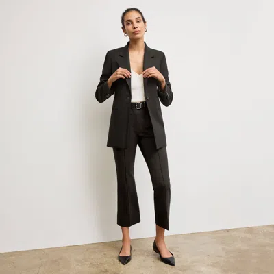 M.m.lafleur The Rossi Blazer - Washable Wool Twill In Black