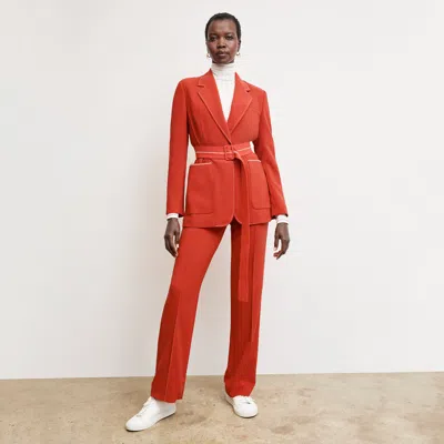 M.M.LAFLEUR THE ATHENA JETSET BLAZER - EVERYDAY CREPE WITH TOPSTITCH 
