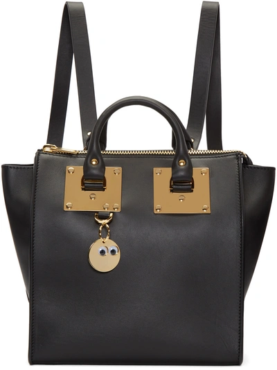Sophie Hulme Small Holmes Leather Mini Backpack In Black