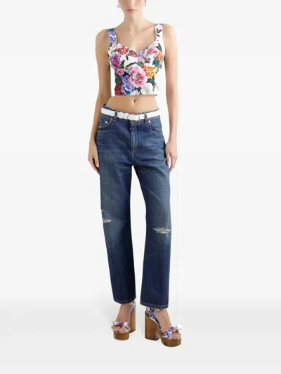 Dolce & Gabbana Bustier With Print