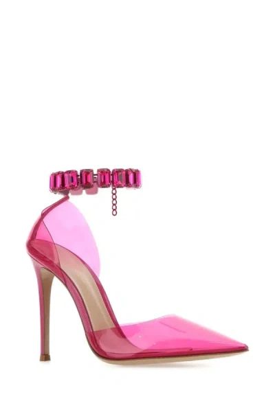 Gianvito Rossi Crystal Embellished Pointed Toe Sandals