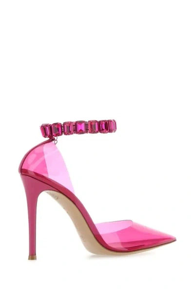 Gianvito Rossi Crystal Embellished Pointed Toe Sandals