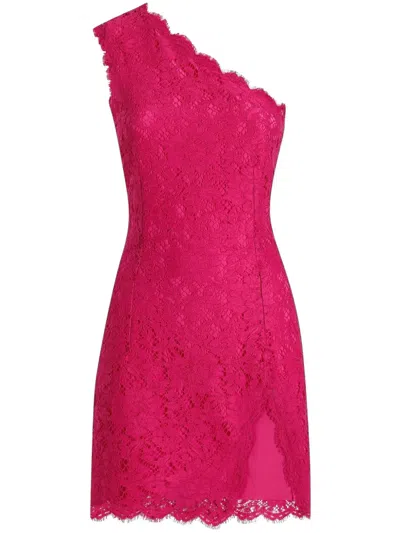Dolce & Gabbana Short Shocking Pink Lace Dress