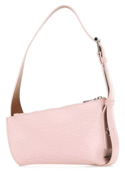 Alexander Mcqueen Pink Leather Sling T-bar Crossbody Bag In Pink