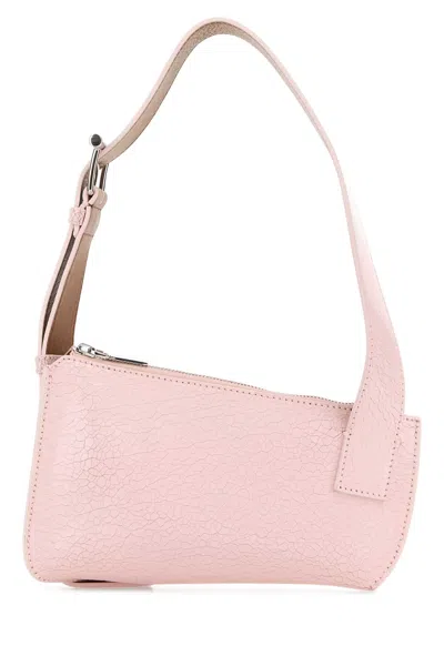 Alexander Mcqueen Pink Leather Sling T-bar Crossbody Bag In Pink