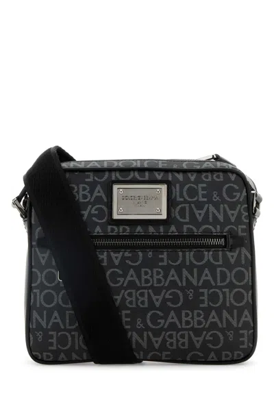 Dolce & Gabbana Printed Jacquard Crossbody Bag