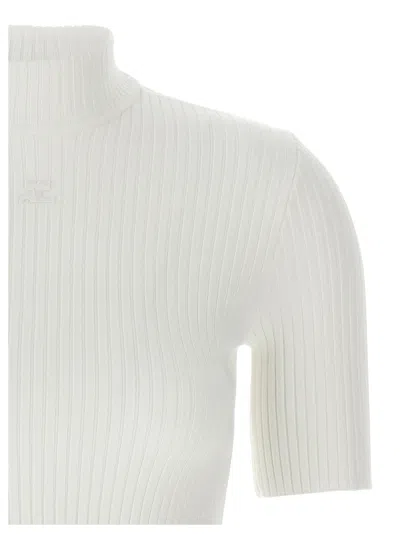 COURRÈGES REEDITION SWEATERS AND CARDIGANS WHITE 