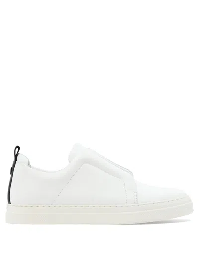 Pierre Hardy Laceless Leather Low-top Sneakers