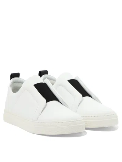 Pierre Hardy Laceless Leather Low-top Sneakers