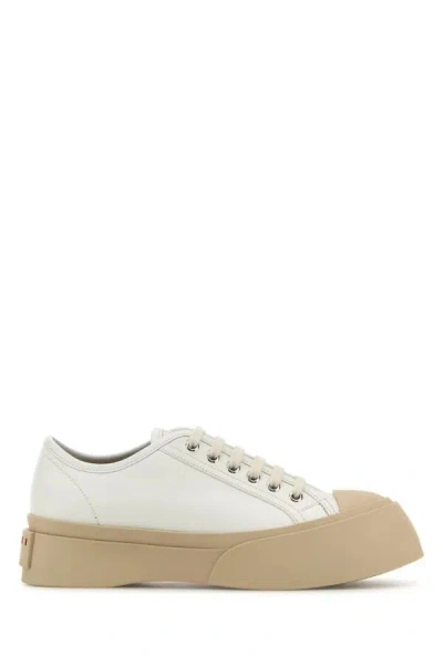 Marni Sneakers Donna Pelle Bianco