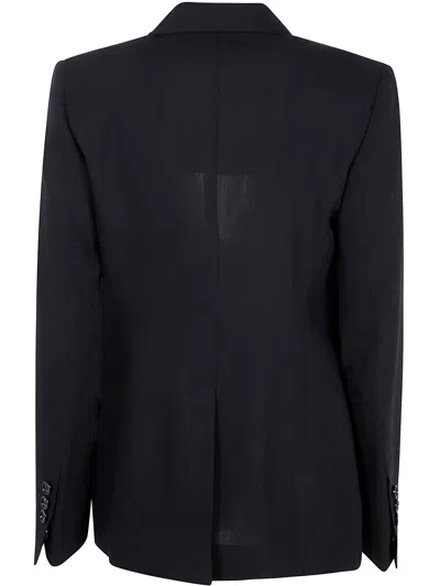 Ann Demeulemeester Asymmetric Silhouette Light Deconstructed Jacket In Black