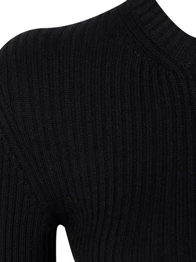Ann Demeulemeester Terna Short Zipper Cardigan In Black