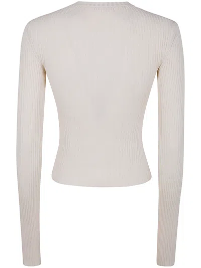 Ann Demeulemeester Terna Cropped Zipped Cardigan Cotton In White