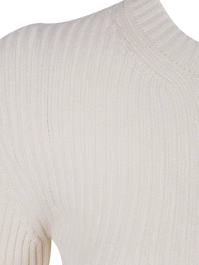 Ann Demeulemeester Terna Cropped Zipped Cardigan Cotton In White