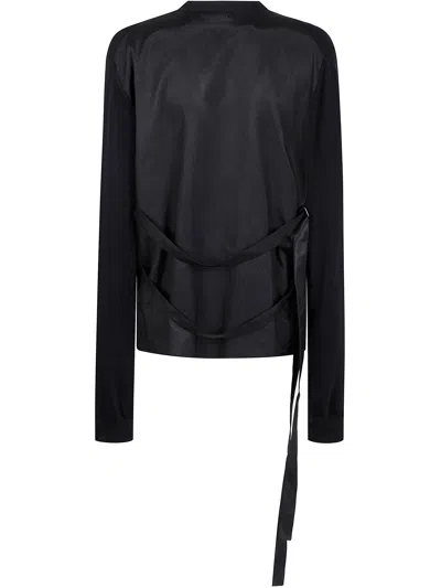 Ann Demeulemeester Zofia Asymmetric Clousure Cardigan In Black