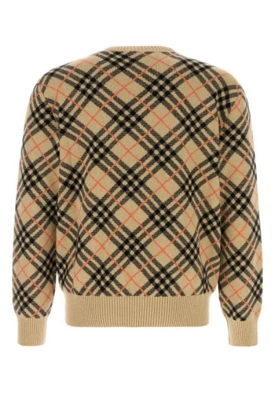 Burberry Cashmere Crewneck Sweater In Multicolor