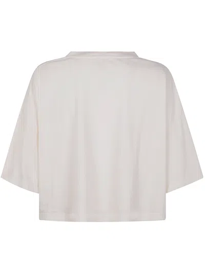 Chloé Biologic Cotton T-shirt With Frontal Logo Patch In White