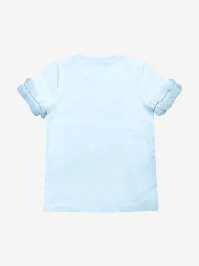 Bcbg Girls Ruffle Sleeve T-shirt In Blue