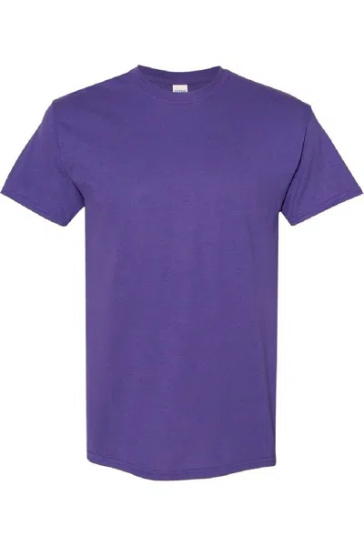 Gildan Mens Heavy Cotton Short-sleeved T-shirt In Blue