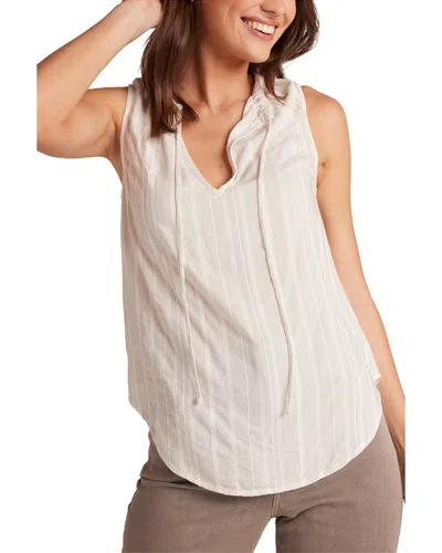 Bella Dahl Tie Neck Sleeveless Top In White