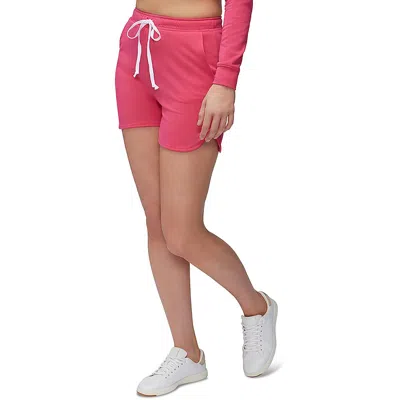 Three Dots Drawstring Shorts In Pink