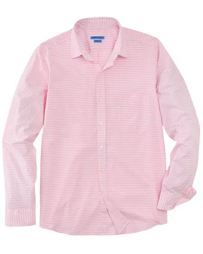 J.mclaughlin Horizontal Stripe Gramercy Modern Fit Shirt In Multi