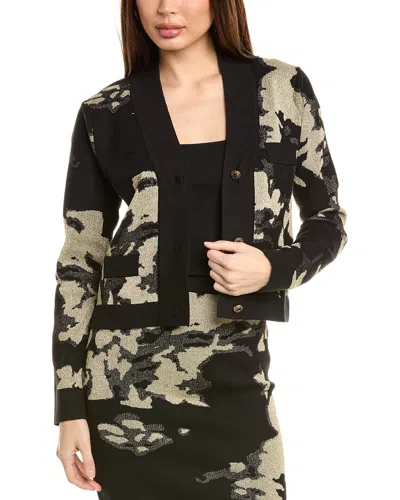 Gracia Lurex Cardigan In Black