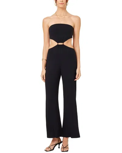 L*space Lspace Palos Verdes Strapless Cutout Cover-up Jumpsuit In Black