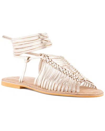 Seychelles Beach Is Better Knotted Sandal In Gold