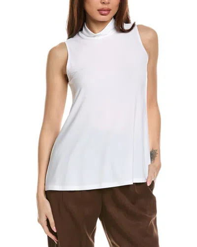 Joseph Ribkoff Mock Neck Swing Tank In White