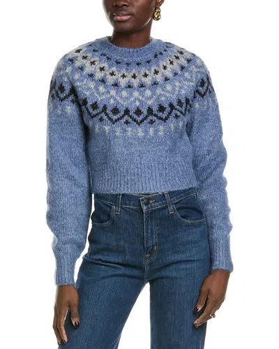 Toccin Lottie Fairisle Wool-blend Sweater In Blue