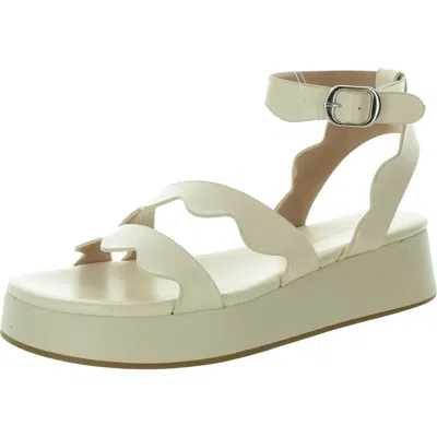 Bcbgeneration Faye Womens Faux Leather Platform Slingback Sandals In Multi
