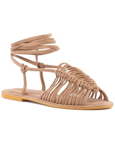 Seychelles Distant Shores Suede Sandal In Brown