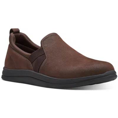 Cloudsteppers By Clarks Breeze Bali Womens Faux Suede Flats Slip-on Sneakers In Brown