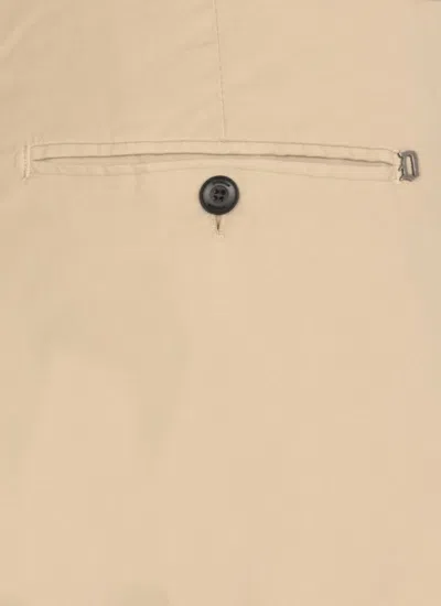 Dondup Trousers Back Pockets Belt Loops Side Pockets In Beige