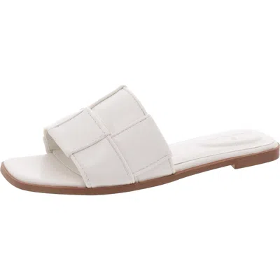 Bandolino Vanelli 3 Womens Checkered Open Toe Slide Sandals In Multi