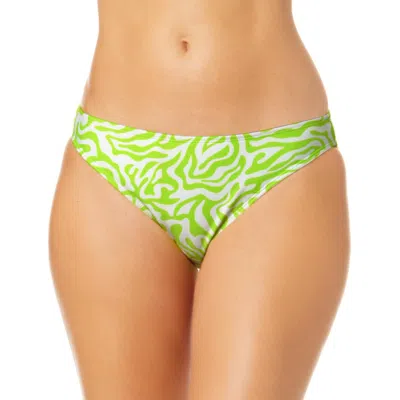 Salt + Cove Juniors Zoorama Womens Animal Print Hipster Swim Bottom Separates In Green