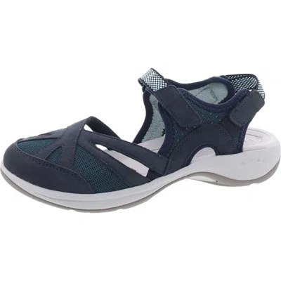 Easy Spirit Esplash Womens Mixed Media Suede Ankle Strap In Blue