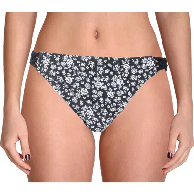 Cyn And Luca Womens Floral Macrame Swim Bottom Separates In Multi