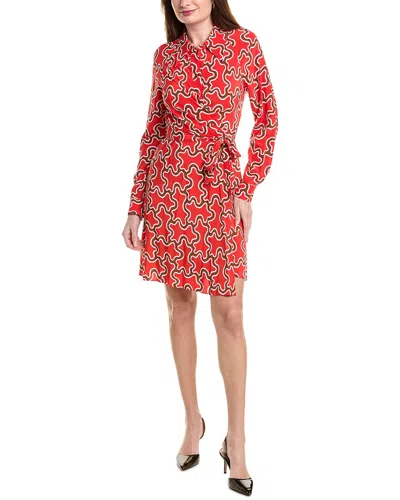 Diane Von Furstenberg Sophie Printed Jersey Minidress In Red