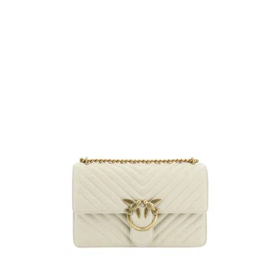 Pinko Love One Classic Shoulder Women's Bag In White