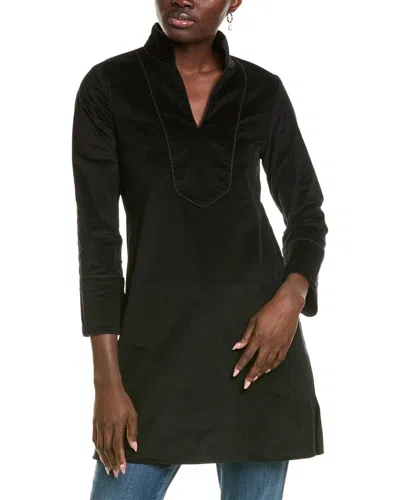 Sail To Sable Corduroy Tunic Dress In Black