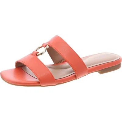 Giani Bernini Women's Caitlynn Memory Foam Ornamented Slip On Flat Sandals, Created For Macy's In Multi