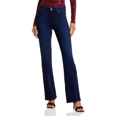PAIGE LAUREL CANYON WOMENS HIGH RISE EVERYDAY FLARED JEANS 
