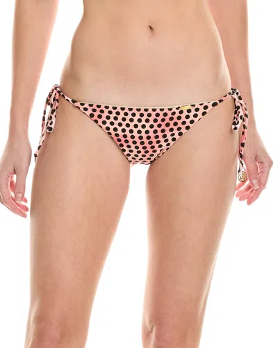 Luli Fama Ruched Tie Side Brazilian Bottom In Pink