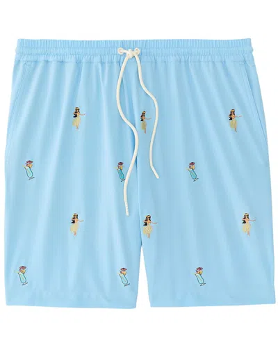 J.mclaughlin Hula Daquiris Bruce Swim Short In Blue