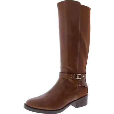 Tommy Hilfiger Iyla Womens Faux Leather Tall Knee-high Boots In Multi