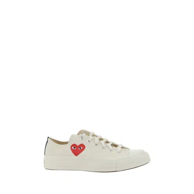 Comme Des Garçons Play X Converse Comme Des Garcons Play X Converse Sneakers In White